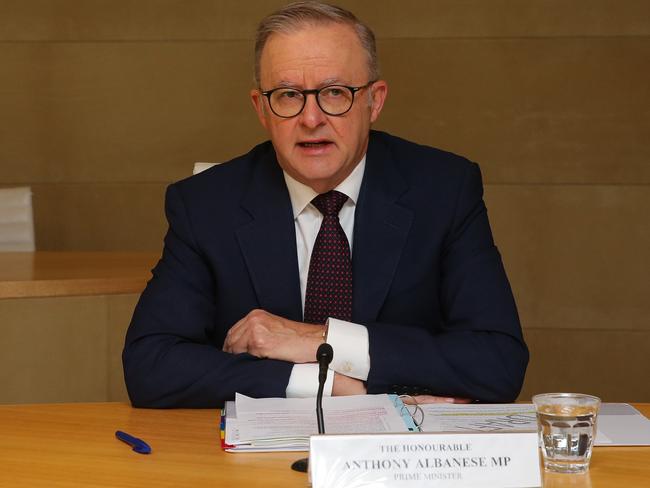 Anthony Albanese at a press conference on Tuesday called this only an ‘incident’, adding: ‘We regard this as unprofessional’. Picture: Getty Images