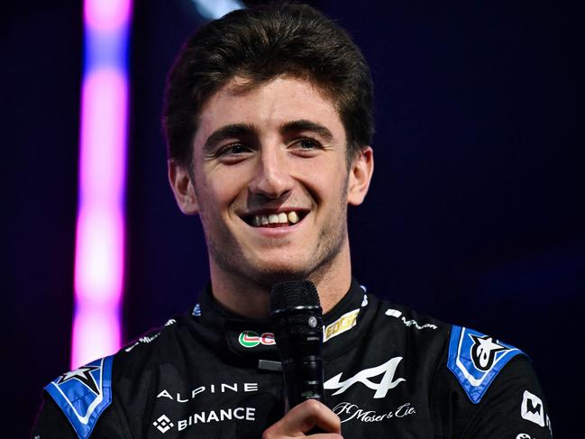 BWT Alpine F1 Team Reserve Driver Jack Doohan speaks during the Alpine team's 2024 season launch, in Enstone, central England, on February 7, 2024. (Photo by Ben Stansall / AFP)