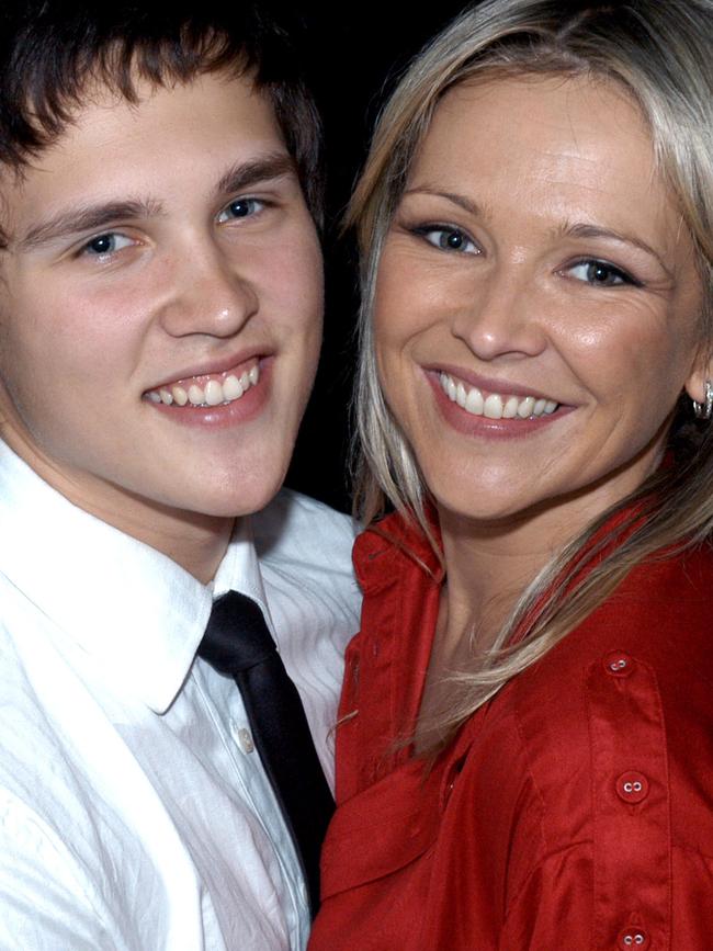 Harley with his TV legend mum Carla Bonner.