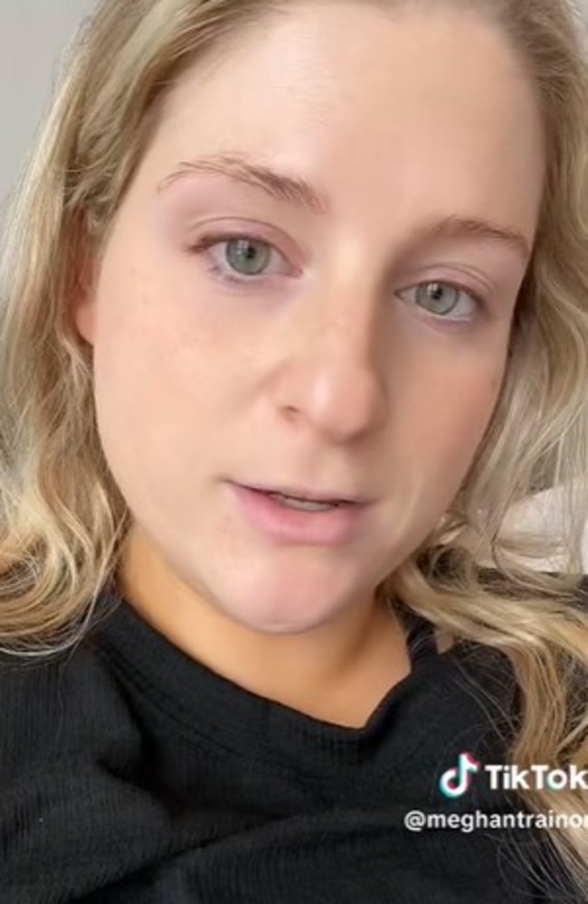 Meghan Trainor apologised on TikTok for controversial comments about teachers. Picture: Meghan Trainor/TikTok