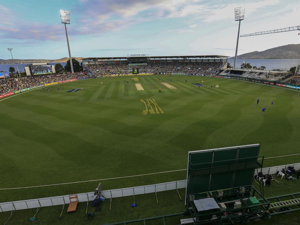 Blundstone Arena could host an Ashes Test if Perth is dropped from this summer’s schedule. Picture: AAP Image/Rob Blakers