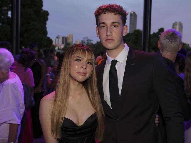 Haru Steele and Ryan Casonr at the Coomera Anglican College Formal at HOTA. Picture: Marcelo Lang.
