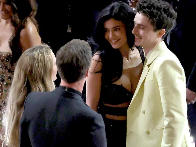 Kylie Jenner and Timothée Chalamet attend the 2025 Oscars at Dolby Theatre on March 2. Picture: Kevin Winter/Getty Images