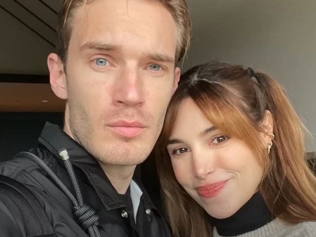 The couple, who married on 2019, have millions of adoring fans. Picture: PewDiePie/YouTube