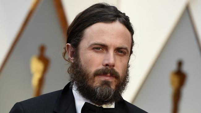 FILE - In this Feb. 26, 2017 file photo, Casey Affleck arrives at the Oscars in Los Angeles. Affleck, who won the best actor award for his role in 