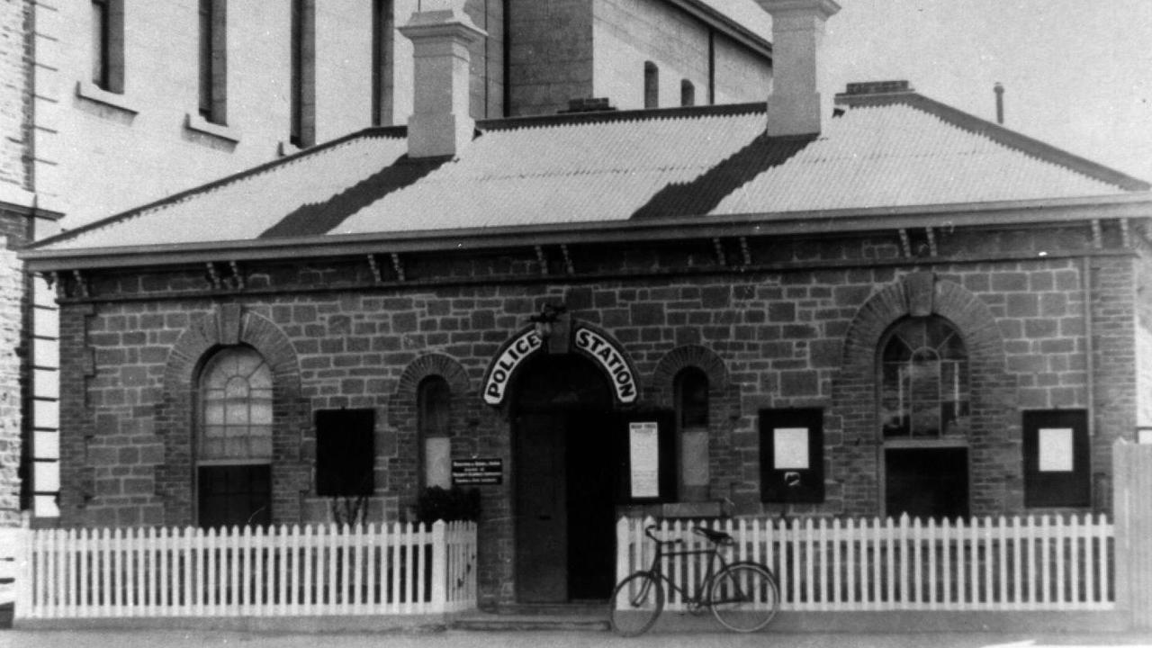 Historical photo of the Glenelg Police Station where Constable Albert Ring was based.