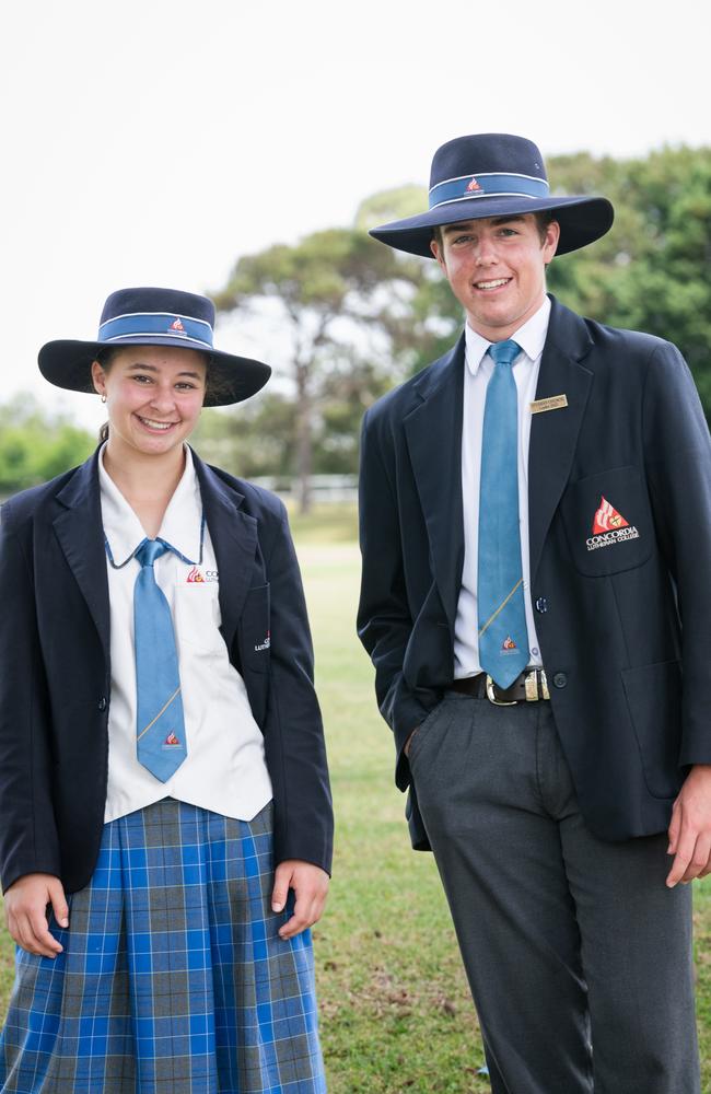 2025 Concordia school captains Bella Edwards and Harry Allsop. Picture: Supplied