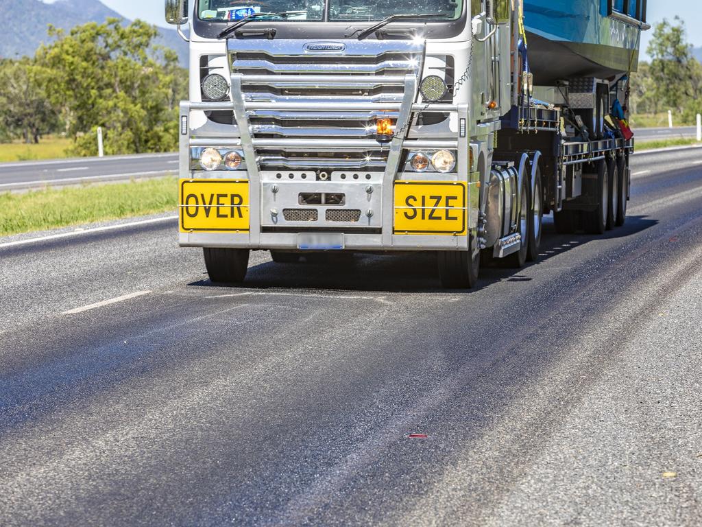 Motorists along Capricorn Highway about 2.30pm on January 4 with a 38.4 temperature resulting in sections on the Rockhampton to Gracemere section of the newly construction dual highway.