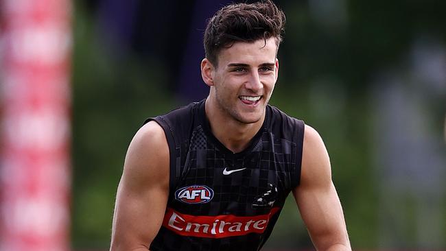 Collingwood ace Nick Daicos is on the fast-track to KFC SuperCoach stardom. Picture: Michael Klein