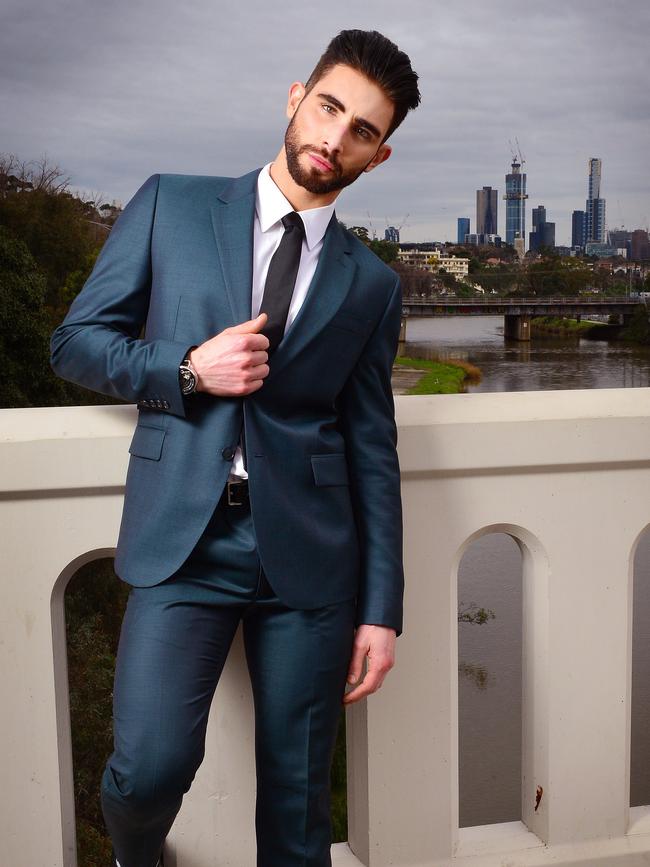 Jony Berry, 24, is a model, actor and stand-up comedian. Picture: Nicki Connolly