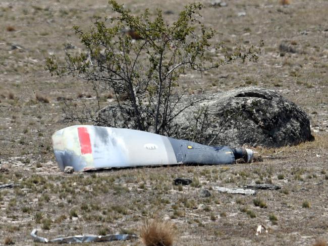 Wreckage from the crashed C130-Hercules. Picture: Sam Mooy/Getty