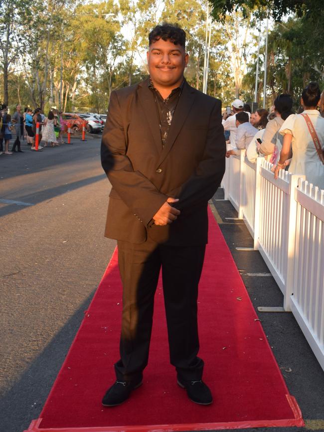 Solomon Baira at the North Rockhampton High School Formal 2023.
