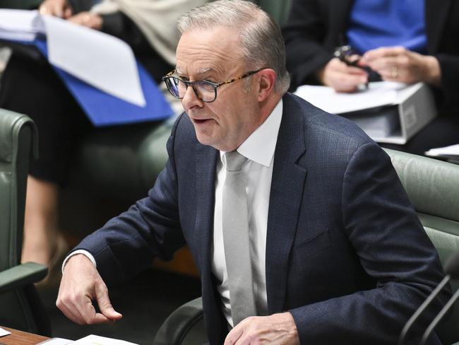 CANBERRA, Australia, NewsWire Photos. May 29, 2024: Prime Minister Anthony Albanese during Question Time at Parliament House in Canberra. Picture: NewsWire / Martin Ollman