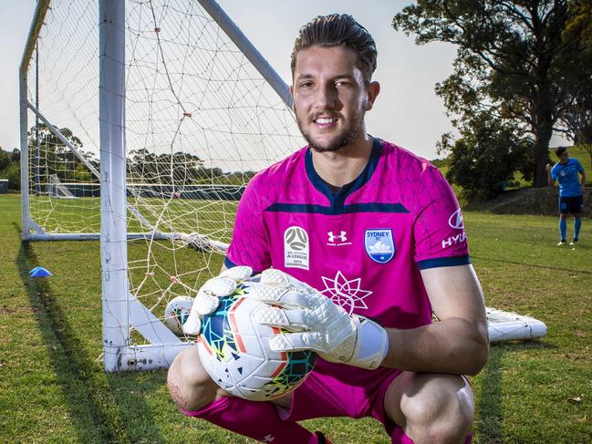 AAP/ Parramatta AdvertiserYoung Sydney FC player Tommy Heward-Belle.Photo shoot during training at Macquarie University Sports Fields, Cnr Talavera and Cullodgen Road, Macquarie Park NSW .(AAP IMAGE/Phillip Rogers)