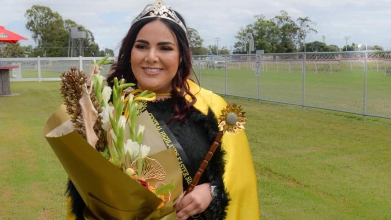 Last year's sunflower queen, Crystal Brunetto.