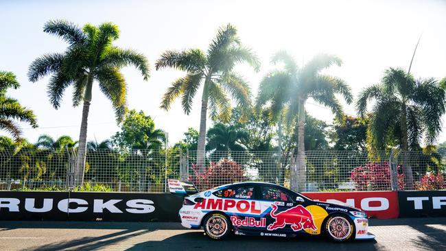 Shane van Gisbergen set the benchmark early and posted the third fastest lap in practice. Picture: Getty Images.