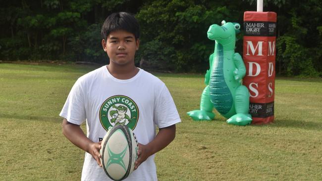 Sunny Coast Crocs junior rugby 7s star Tonkla Phumtabim.