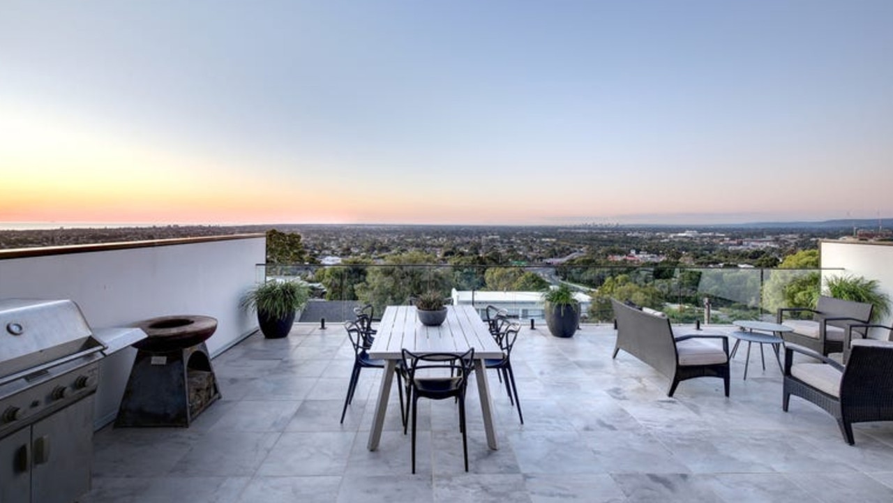 A second entertains space is found on the top floor. Pic: realestate.com.au