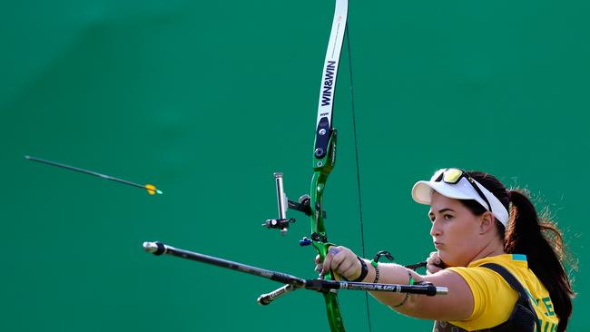 Australia’s female archers will face an agonising wait as they fight to qualify for the Tokyo Olympics. Picture: Getty Images