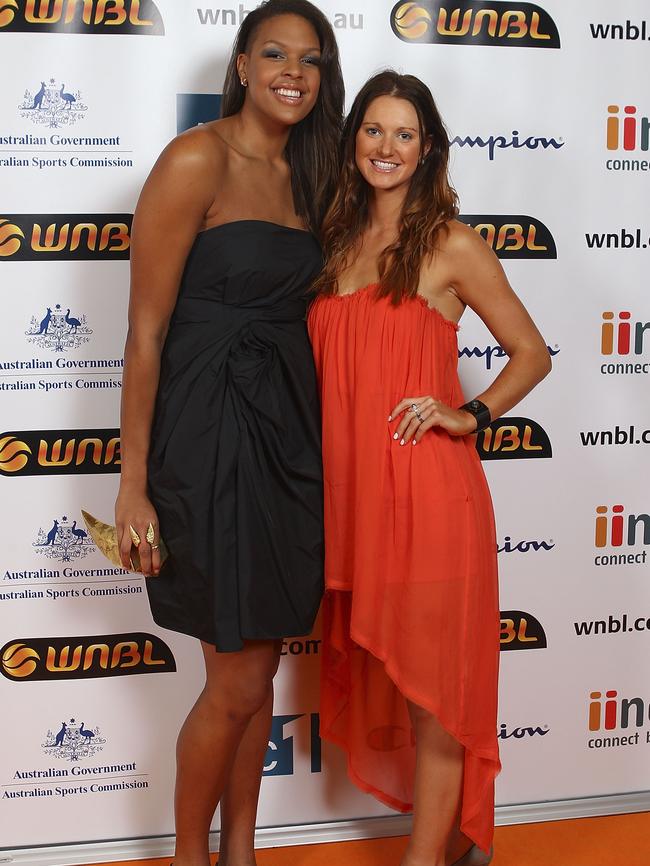 Liz Cambage and Alice Kunek