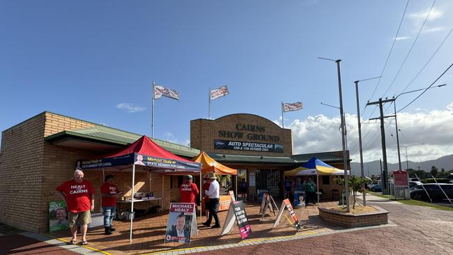 The Cairns Showgrounds during last year’s state election.