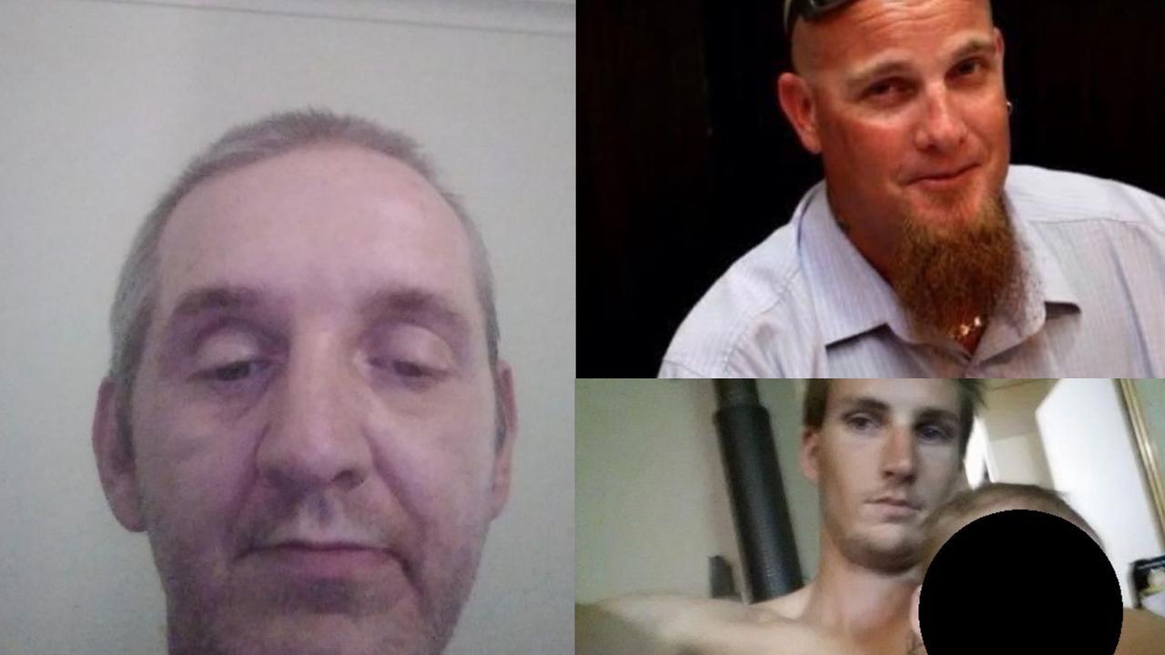 Wayne Lee Roberts (left), Michael Wayne Kington (top right) and Christian Albert Dibbets (bottom right), were three of seven drivers to front Gympie Magistrates Court on Thursday after they were caught behind the wheel with drugs in their system.