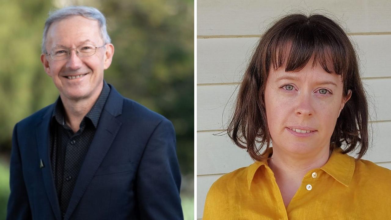 Golden Plains councillors Gavin Gamble and Emma Robbins. Pictures: Supplied.