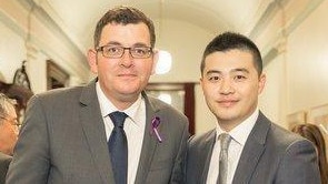 Daniel Andrews and Marty Mei. Picture: Supplied