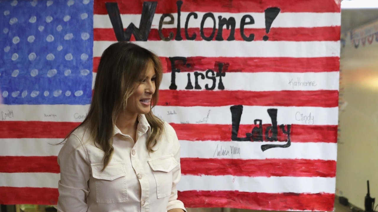 First Lady Melania Trump makes surprise visit to detained migrant children