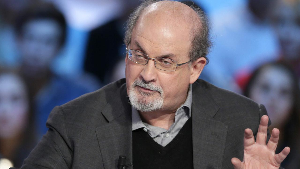 In this file photo taken on November 16, 2012, British author Salman Rushdie takes part in a TV show. Picture: Kenzo Tribouillard / AFP