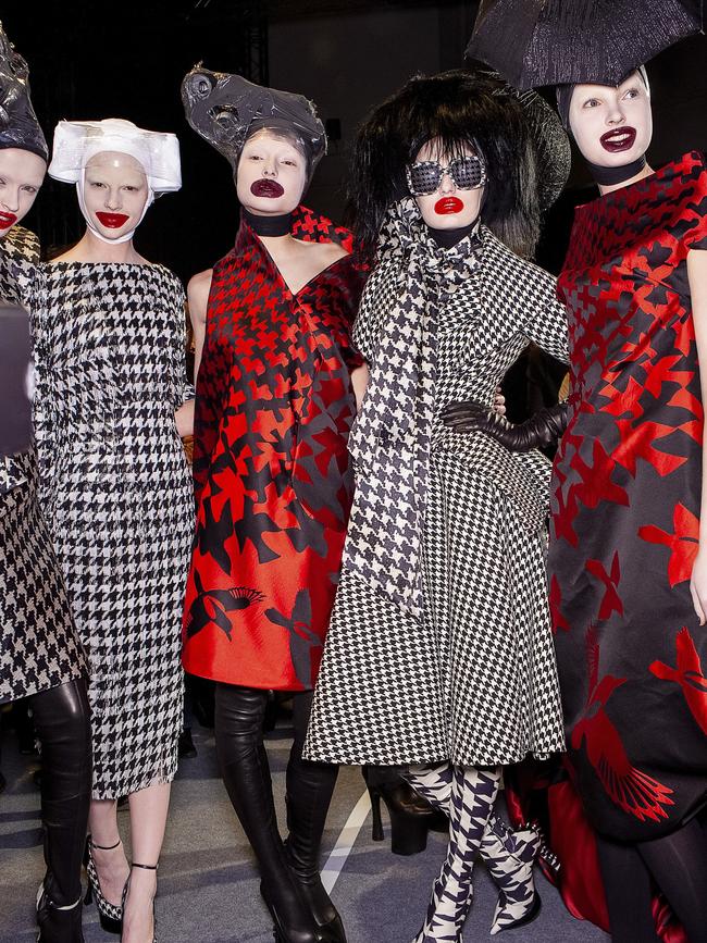 No.6: More looks from backstage at McQueen’s The Horn of Plenty show in Paris. Picture: Robert Fairer