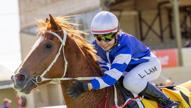 Injured apprentice jockey Ivy Lam is out of ICU and making “positive progress”. Picture: Makoto Kaneko