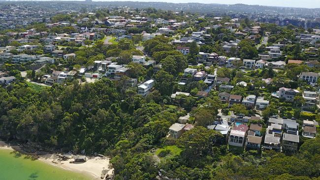 Castle Rock Beach at Clontarf with Weekes Road Reserve in the centre of the photograph. Picture: Supplied