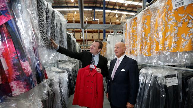 Premier Investments Chairman Solomon Lew and chief executive Mark McInnes.