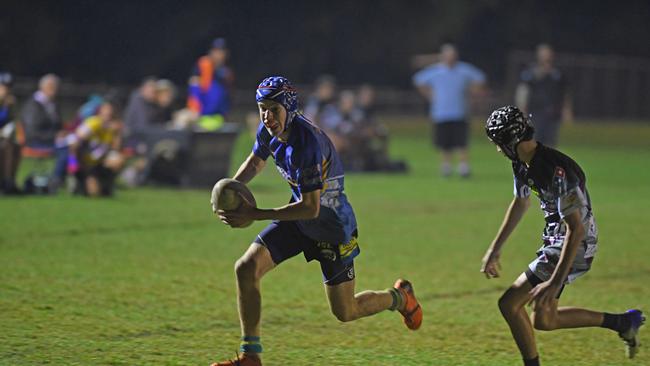 Ethan Bainbridge on the move as a junior in Gympie.