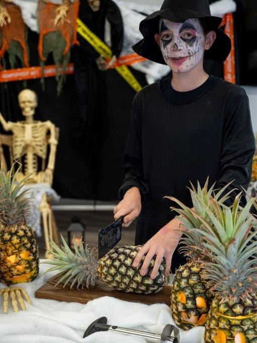 Aussies are being encouraged to buy pineapples to carve for Halloween lanterns instead of pumpkins.