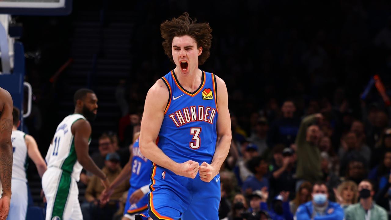 Josh Giddey will be aiming to take another leap next season. (Photo by Zach Beeker/NBAE via Getty Images)