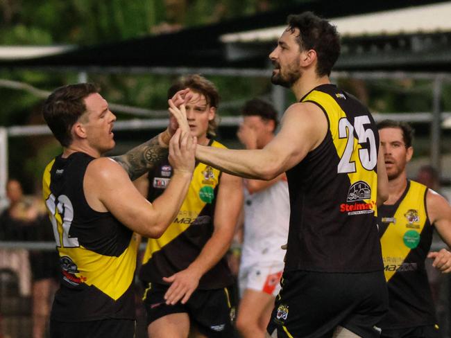 John Butcher kicked seven goals in Round 5 of NTFL football. Picture: Celina Whan / AFLNTMedia.