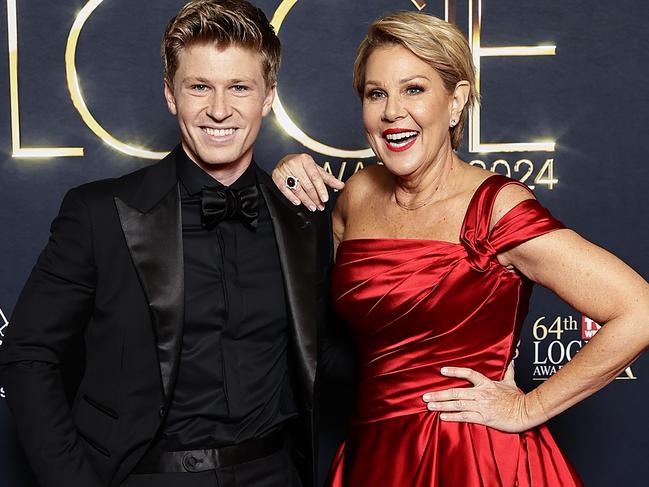 Robert Irwin and Julia Morris at this year’s Logies. Picture: Sam Tabone/Getty Images