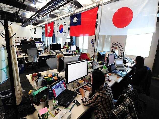 <p>Facebook User Operations team members at work at the Facebook main campus in Menlo Park, California</p> <p>Picture: AFP</p>