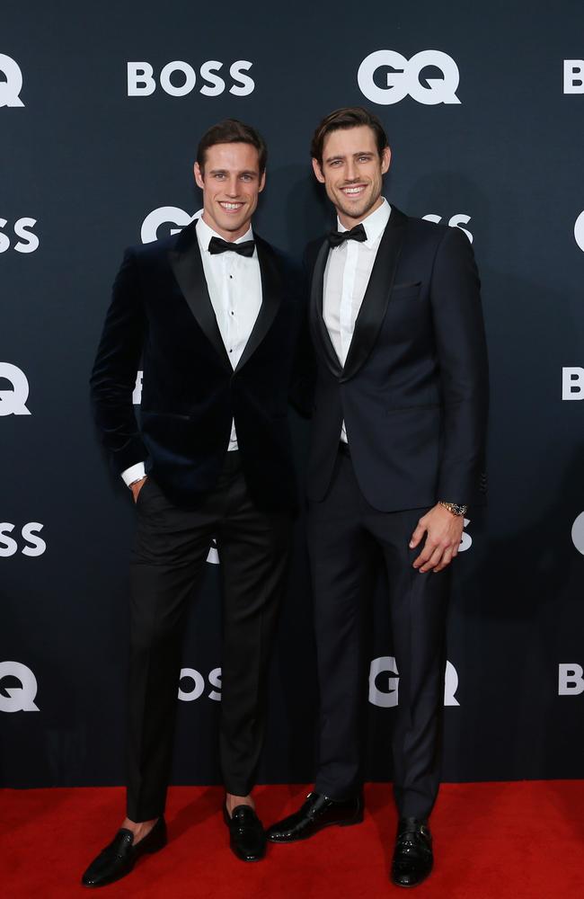 SYDNEY, AUSTRALIA - NOVEMBER 23: Jordan Stenmark and Zac Stenmark attends the 2022 GQ Men Of The Year Awards at Crown Sydney on November 23, 2022 in Sydney, Australia. (Photo by Lisa Maree Williams/Getty Images)