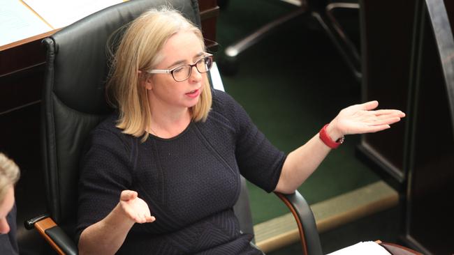 Labor's Michelle O'Byrne in state parliament in Hobart today. PHOTO: DAVID KILLICK