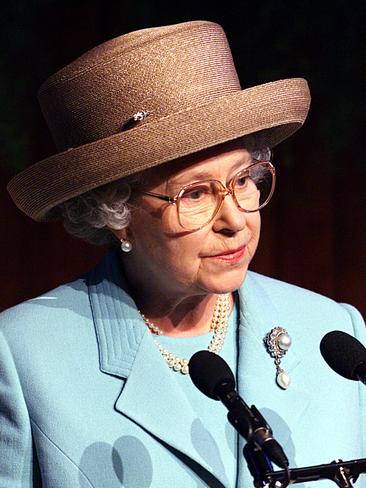 Queen Elizabeth II during a speech in Launceston’s Albert Hall in 2000.