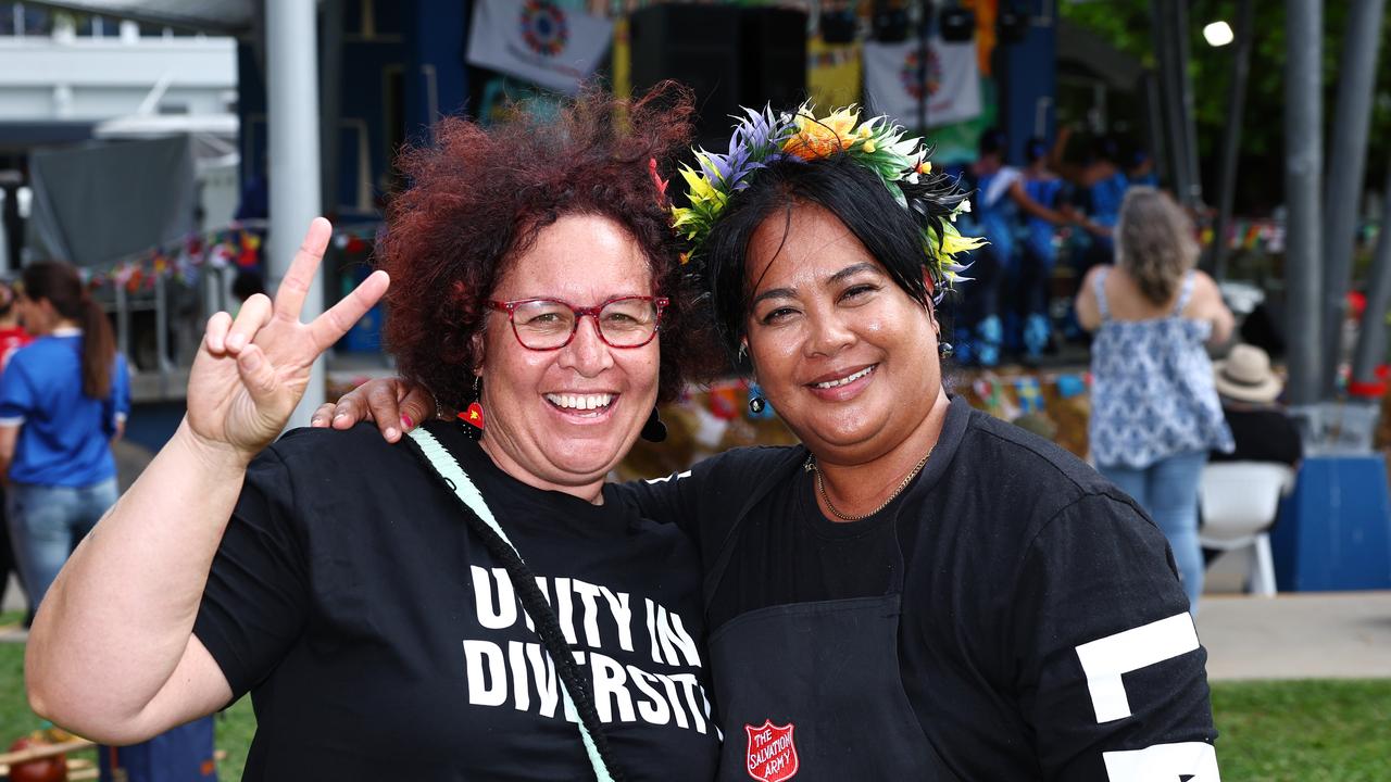 Alison Geno and Ruth Ittu at the 19th annual CARMA multicultural festival, held at Fogarty Park. Picture: Brendan Radke