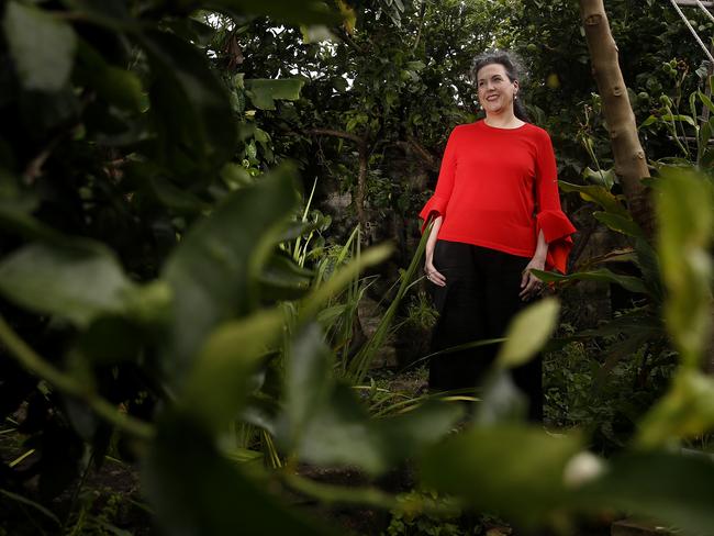 North Sydney Mayor Zoe Baker at the Coal Loader Cottage Garden at Waverton. Picture: John Appleyard