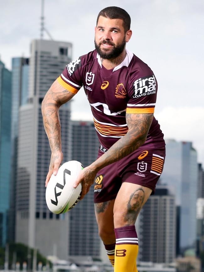 The new skipper in Brisbane’s 2022 kit. Picture: Steve Pohlner