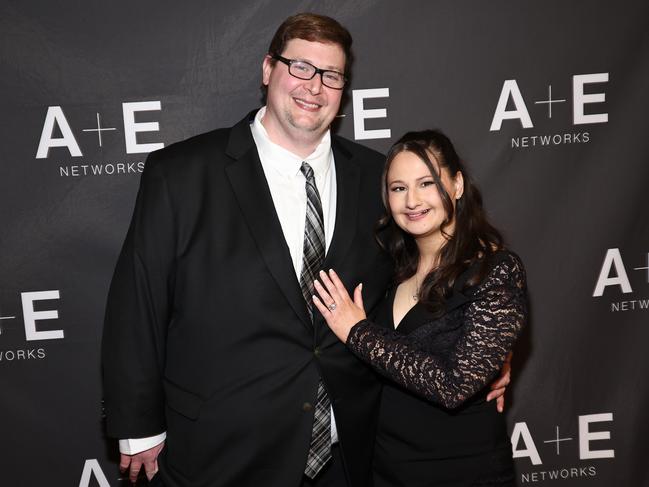 NEW YORK, NEW YORK - JANUARY 05: Ryan Anderson and Gypsy Rose Blanchard attend "The Prison Confessions Of Gypsy Rose Blanchard" Red Carpet Event on January 05, 2024 in New York City. (Photo by Jamie McCarthy/Getty Images)