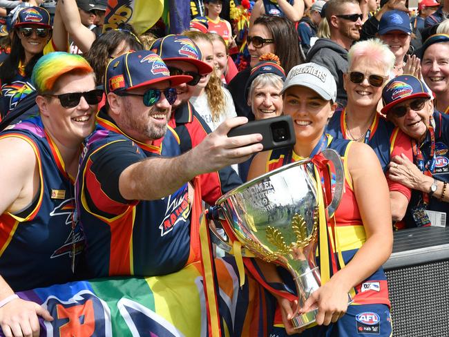 AFLW Grand Final - Adelaide v Carlton at Adelaide Oval on Sunday 31st of March 2019. Adelaide Player - Ebony Marinoff(AAP/ Keryn Stevens)