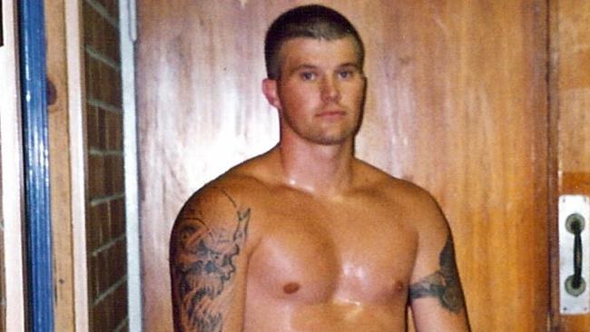 Christopher Wayne Hudson in his kickboxing days. Picture: Supplied