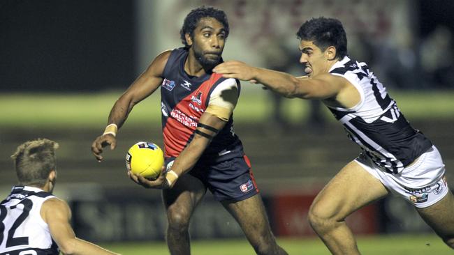 Gibson Turner in action for West Adelaide. He was a standout for Broadview. Picture: Dean Martin